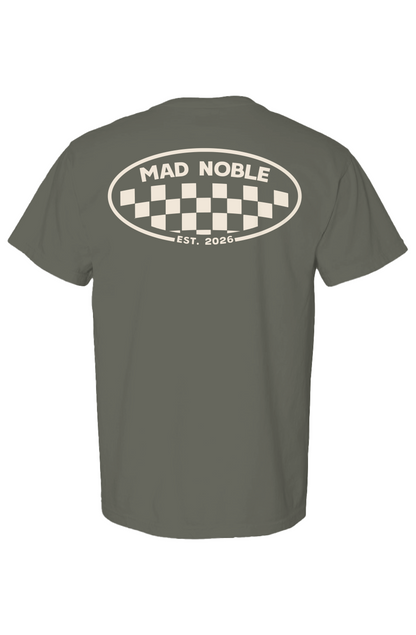 Mad Noble Checkered - Men's Adult Heavyweight T Shirt