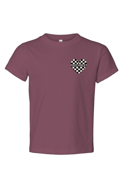 Girls Checkered Heart - Toddler 