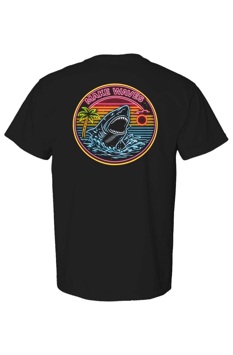 Make Waves- Men's Heavyweight T Shirt