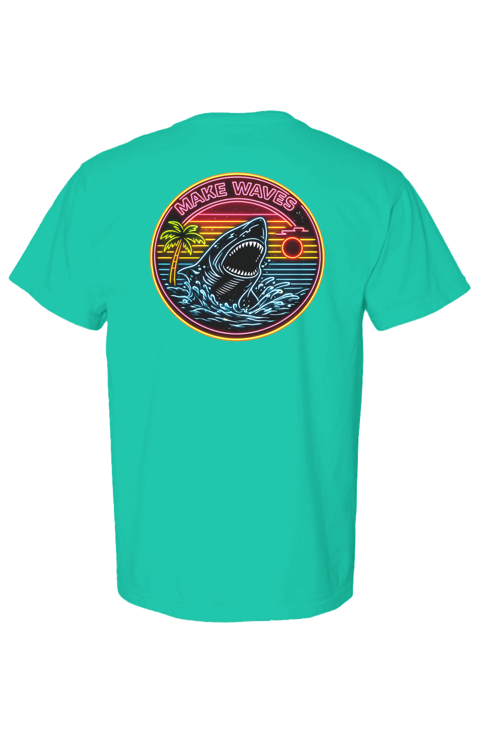 Make Waves- Men's Heavyweight T Shirt